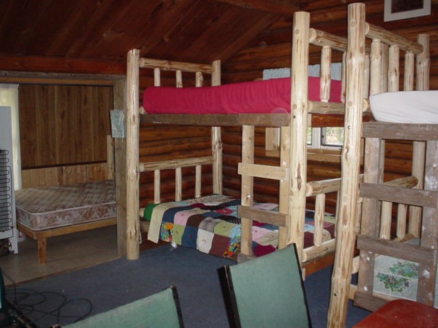 Log Twin Over Bunk Bed K A, Hunting Lodge Bunk Beds